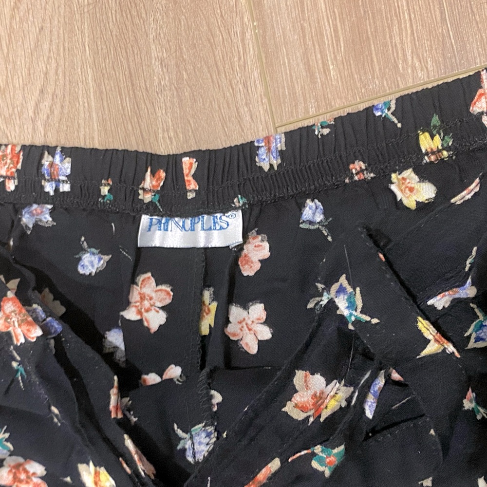 PRINCIPALS Vintage floral a-line midi skirt with tie - Picture 3 of 4